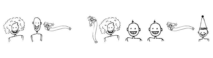 FAD Omega Birthday Bats  Free Fonts Download