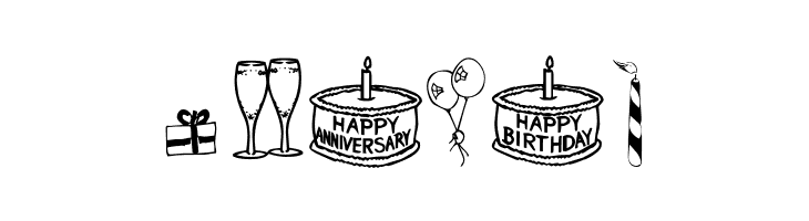 FAD Omega Birthday Bats  Free Fonts Download