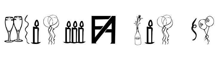 FAD Omega Birthday Bats  Free Fonts Download