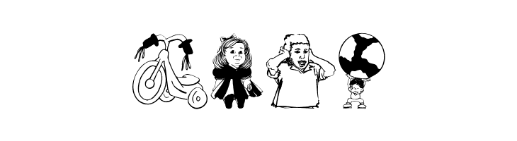 KidsDrawingsTwo  Free Fonts Download