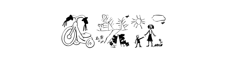 KidsDrawingsTwo  Free Fonts Download