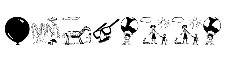 KidsDrawingsTwo  Free Fonts Download