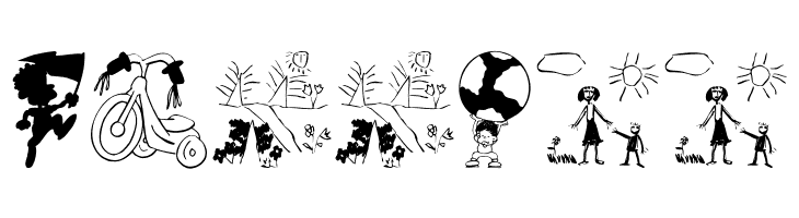 KidsDrawingsTwo  Free Fonts Download
