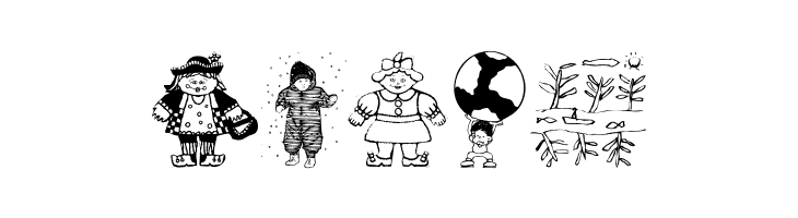 KidsDrawingsTwo  Free Fonts Download