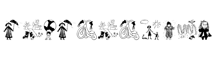 KidsDrawingsTwo  Free Fonts Download