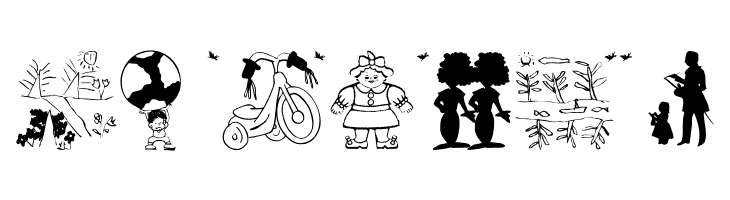 KidsDrawingsTwo  Free Fonts Download