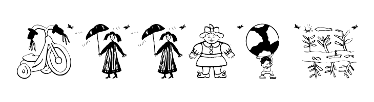 KidsDrawingsTwo  Free Fonts Download