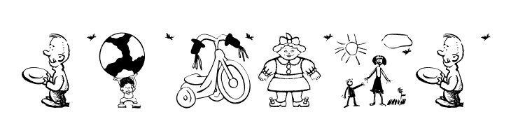 KidsDrawingsTwo  Free Fonts Download