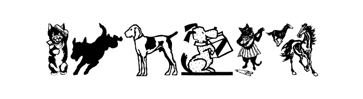 CatDogHorse  Free Fonts Download