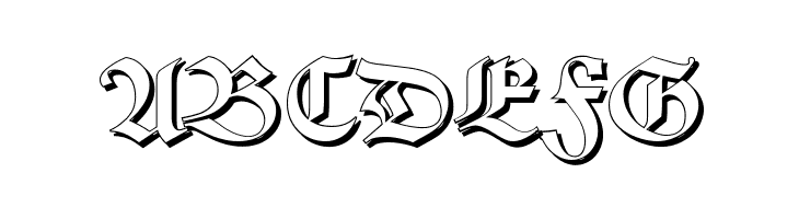 Alte Schwabacher Shadow  Free Fonts Download