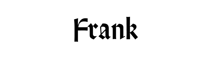 Frank WeissRundgotisch Font