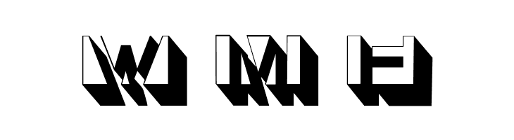 LetterBuildingsTHREE  Free Fonts Download