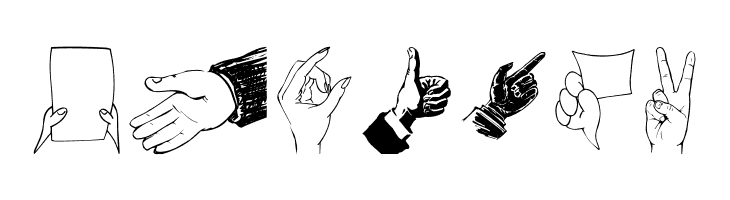 Hands  Free Fonts Download