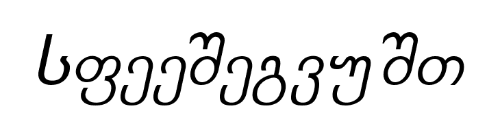 Kolkhety-ITV Italic  Free Fonts Download