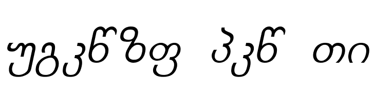 Kolkhety-ITV Italic  Free Fonts Download