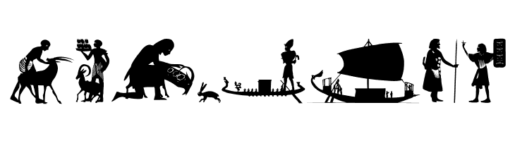 EgyptSilhous  Free Fonts Download