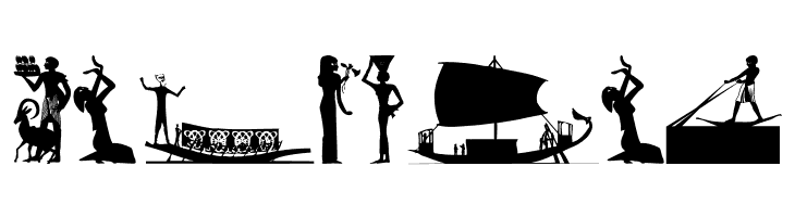 EgyptSilhous  Free Fonts Download