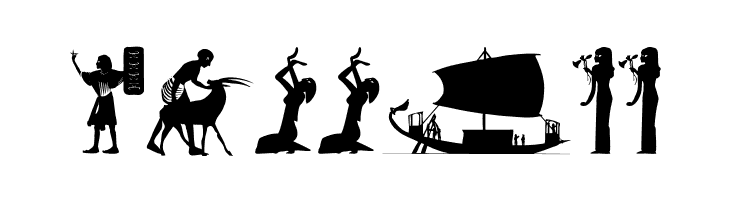 EgyptSilhous  Free Fonts Download