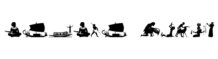 EgyptSilhous  Free Fonts Download