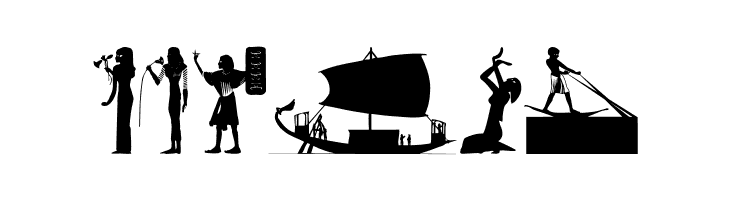 EgyptSilhous  Free Fonts Download