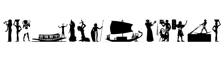 EgyptSilhous  Free Fonts Download