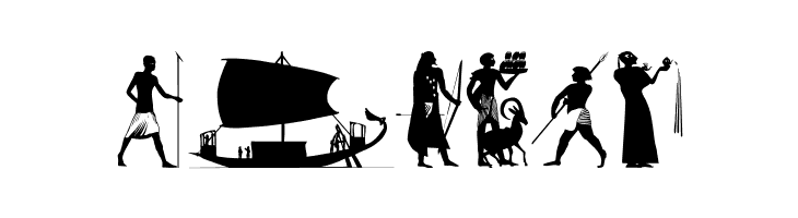 EgyptSilhous  Free Fonts Download