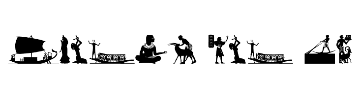 EgyptSilhous  Free Fonts Download