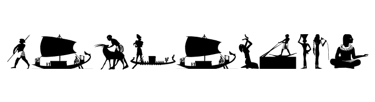 EgyptSilhous  Free Fonts Download