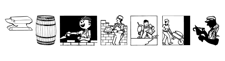 AufmBauConstructions  Free Fonts Download