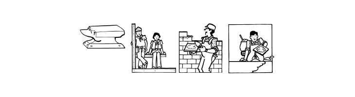 AufmBauConstructions  Free Fonts Download