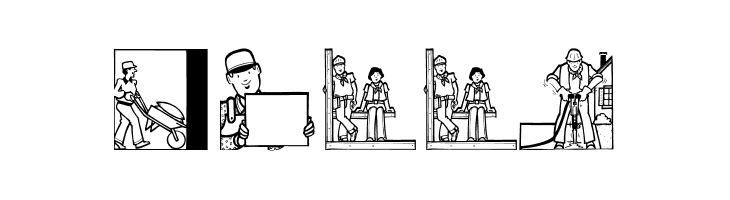 AufmBauConstructions  Free Fonts Download