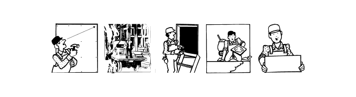 AufmBauConstructions  Free Fonts Download