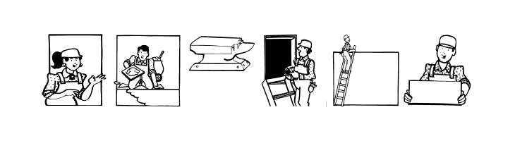 AufmBauConstructions  Free Fonts Download