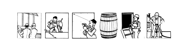 AufmBauConstructions  Free Fonts Download