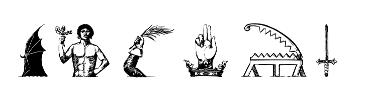 HeraldryPartsOne  Free Fonts Download