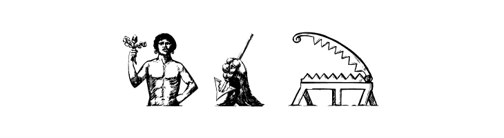 HeraldryPartsOne  Free Fonts Download