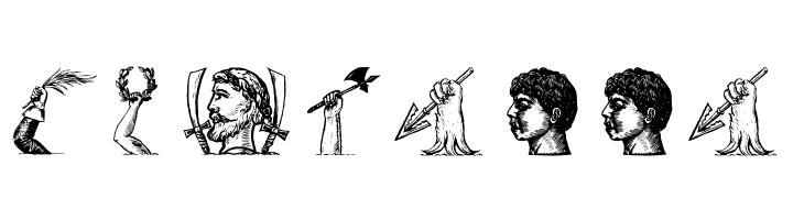 HeraldryPartsOne  Free Fonts Download