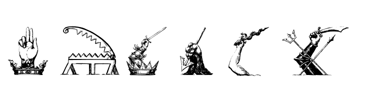 HeraldryPartsOne  Free Fonts Download