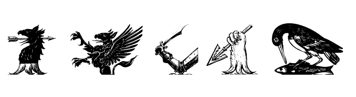 HeraldryPartsOne  Free Fonts Download