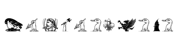 HeraldryPartsOne  Free Fonts Download