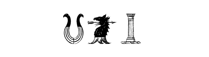 HeraldryPartsOne  Free Fonts Download