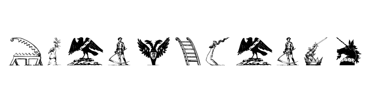 HeraldryPartsOne  Free Fonts Download
