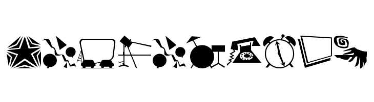 Nifty 50's Icons 3 JL  Free Fonts Download