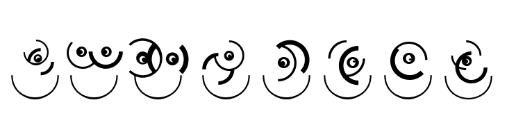 CircledHeads  Free Fonts Download