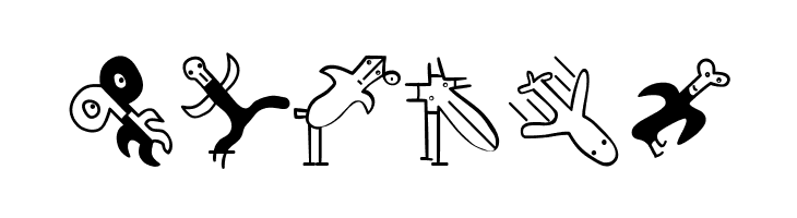 EasterAnimalsFour  Free Fonts Download