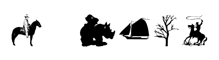 SIlhouettes02  Free Fonts Download