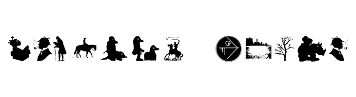 SIlhouettes02  Free Fonts Download