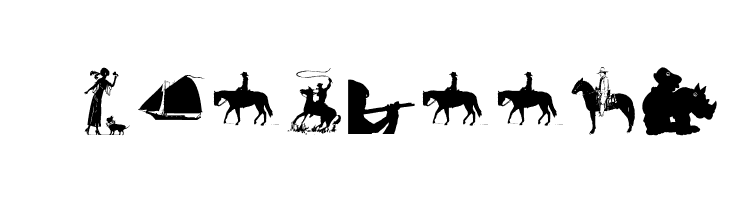 SIlhouettes02  Free Fonts Download