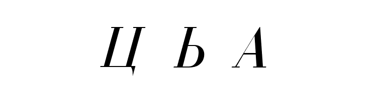 Cyrillic Normal-Italic  Free Fonts Download