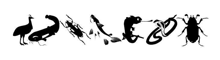 AnimalishSilhouettes  Free Fonts Download